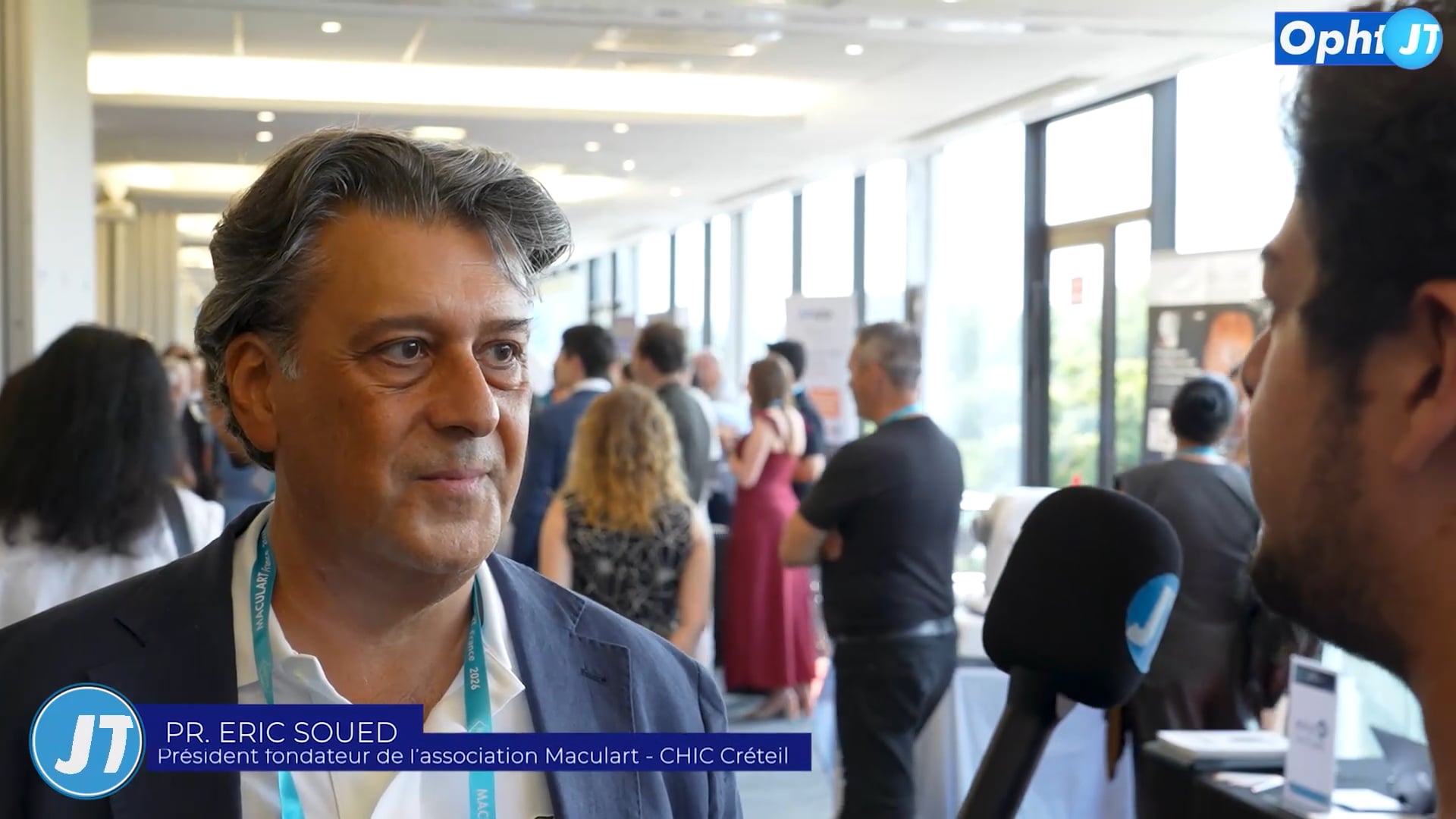Interview du Pr Eric Soued président du Comité Scientifique de Maculart par le JT Ophtalmologie.